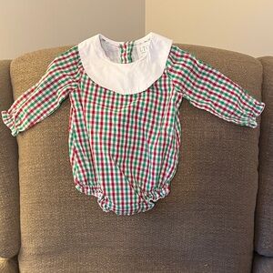 Charming Kids Plaid Bodysuit - Red, Green, White